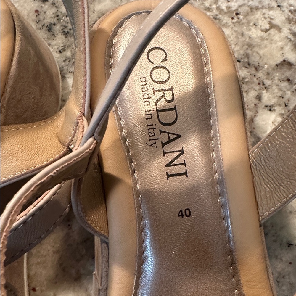 Cordani Light Beige and gold Strappy Sandals - Picture 3 of 11